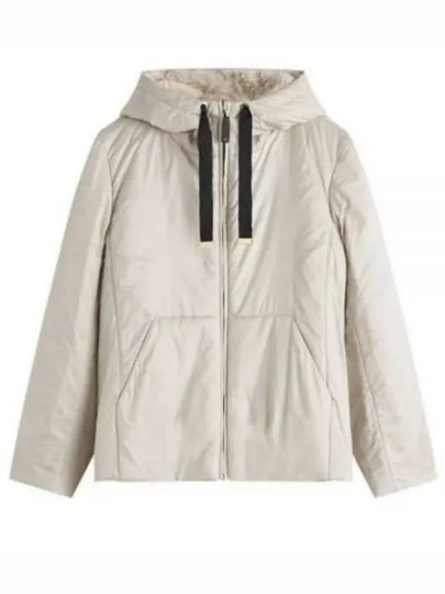 Flynn Reversible Hooded Down Padding Beige - MAX MARA - BALAAN 2