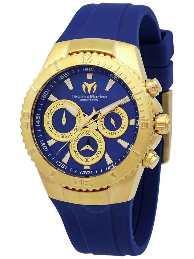 TechnoMarine Sea Manta Chronograph GMT Quartz Blue Dial Unisex Watch TM-220079 - TECHNOMARINE - BALAAN 1