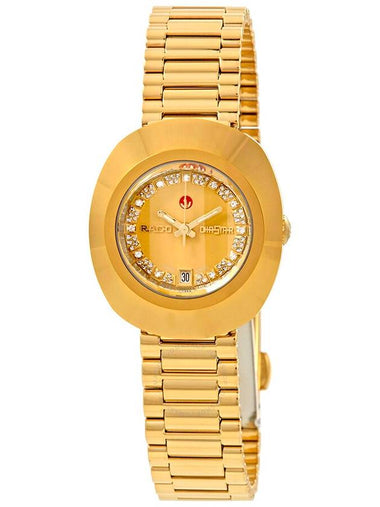 Rado The Original S Automatic Gold Dial Ladies Watch R12416673 - RADO - BALAAN 1