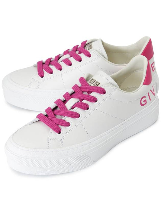 City Sports Leather Low Top Sneakers White - GIVENCHY - BALAAN.