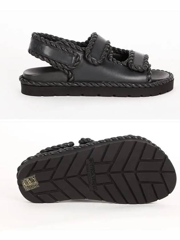 Jack Flat Sandals Ardoise - BOTTEGA VENETA - BALAAN 4