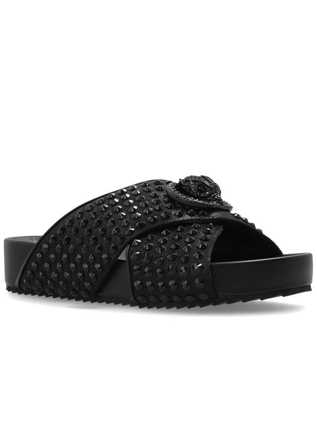 Kurt Geiger Slippers With Shimmering Crystals, Women's, Black - KURT GEIGER - BALAAN 4