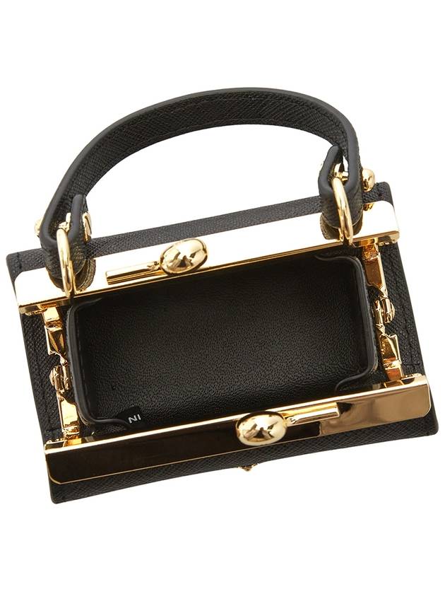 ORB Charm Leather Shoulder Bag Black - VIVIENNE WESTWOOD - BALAAN 6