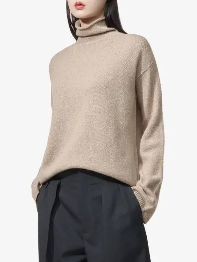 Baldo Knit Turtleneck Beige - S MAX MARA - BALAAN 2