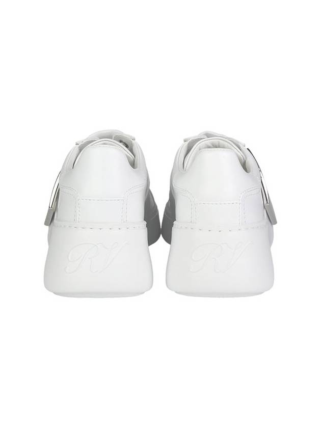 Viv Metal Buckle Low Top Sneakers White - ROGER VIVIER - BALAAN 4