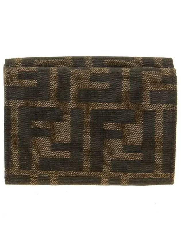 Baguette Micro Tri-fold Half Wallet Brown - FENDI - BALAAN 4