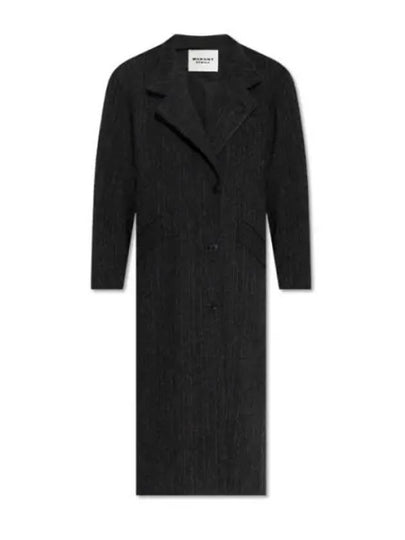 Women's Sabine Wool Single Coat Black - ISABEL MARANT - BALAAN 2