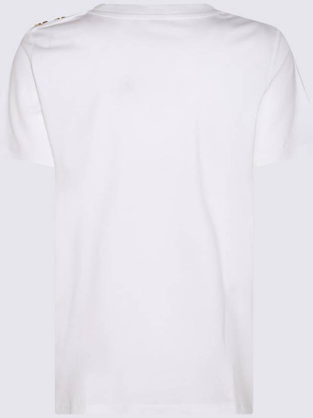 Logo Crew Neck Short Sleeve T-Shirt White - BALMAIN - BALAAN 4