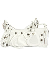 Le Cagole XS Lambskin Shoulder Bag White - BALENCIAGA - BALAAN 3