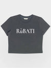 R?BATI Logo Crop Tshirt CHARCOAL - RUBATI - BALAAN 5