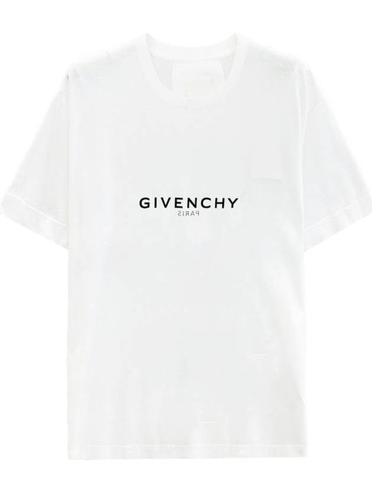 reverse oversized short sleeve t-shirt white - GIVENCHY - BALAAN 2