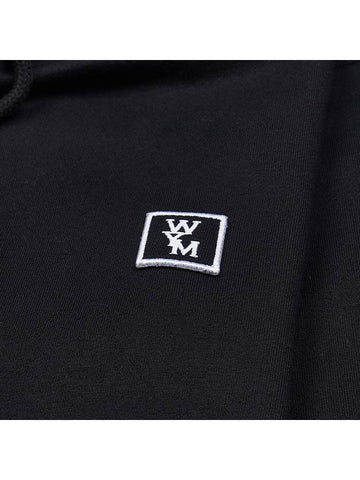 Back Logo Cotton Hoodie Black - WOOYOUNGMI - BALAAN 7