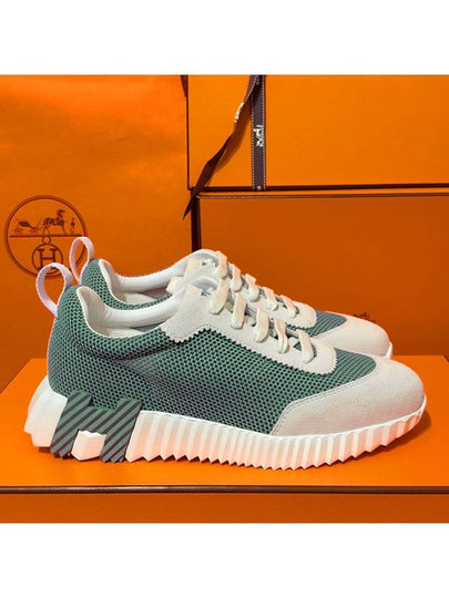 Women's Bouncing Sneakers Mint Mesh H Mint Logo - HERMES - BALAAN 2