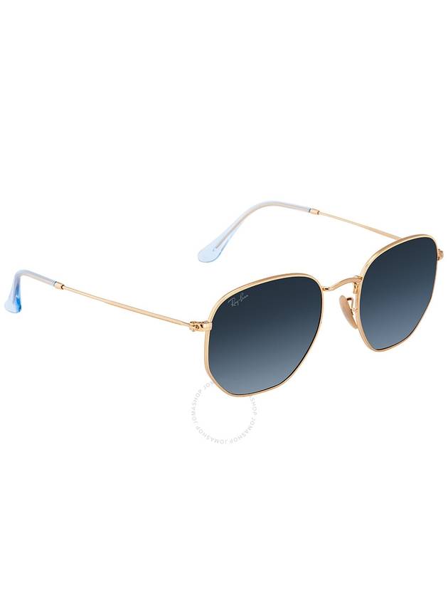 hexagonal flat lens gradient metal sunglasses gold - RAY-BAN - BALAAN 4