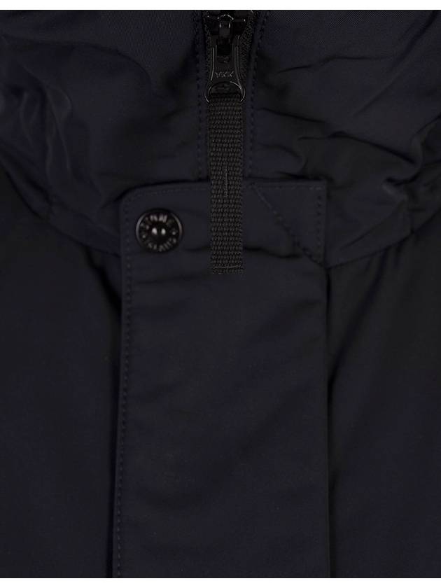 Techno Fabric Hooded Jacket Navy - STONE ISLAND - BALAAN 4