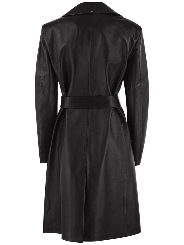 Giostra nappa leather trench coat black - MAX MARA SPORTMAX - BALAAN 3