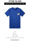 Double Logo Patch Short Sleeve T-Shirt Blue - MONCLER - BALAAN 3