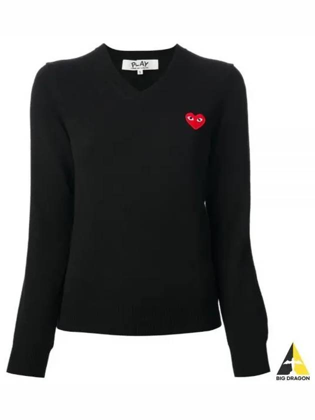 Play Motif V-Neck Sweater P1N001 - COMME DES GARCONS - BALAAN 2