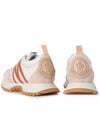 Women's Pacey Nylon Suede Leather Low Top Sneakers Pink - MONCLER - BALAAN 7