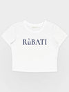 R?BATI Logo Crop Tshirt WHITE - RUBATI - BALAAN 5