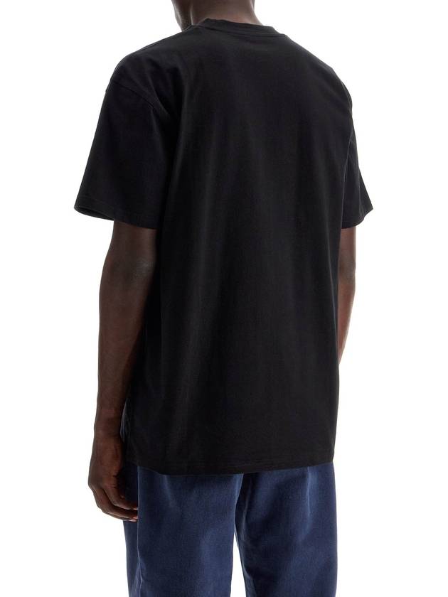 American Script Short Sleeve T-Shirt Black - CARHARTT WIP - BALAAN 4