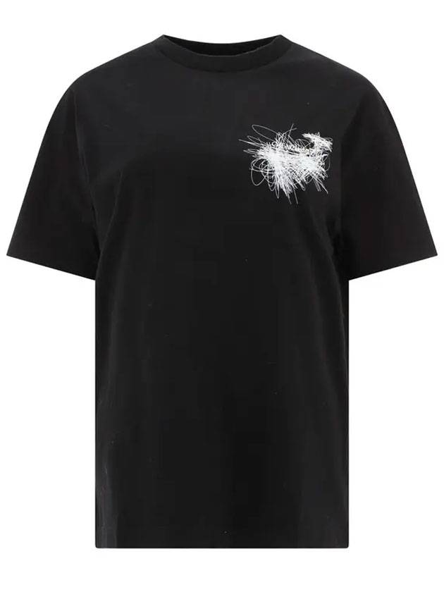 Pen Arrow Short Sleeve T-Shirt Black - OFF WHITE - BALAAN 1