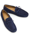 Men's Gommino Suede Driving Shoes Navy - TOD'S - BALAAN 2