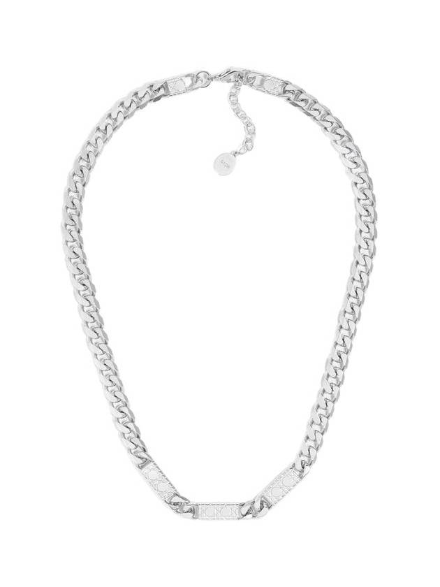 Cannage Chain Link Necklace Silver - DIOR - BALAAN 2