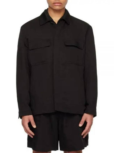 LARDINI 24 EQANSELEQSK62427 999 Cotton Shirt Jacket - RVR LARDINI - BALAAN 1