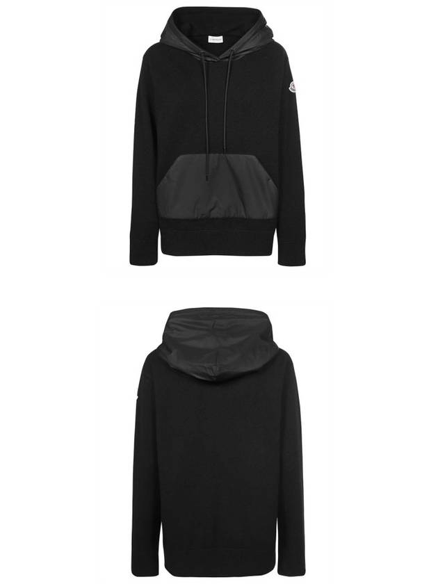 Arm Logo Hoodie Black - MONCLER - BALAAN 5