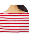 Minquiers Striped Long Sleeve T-Shirt Red - SAINT JAMES - BALAAN 8