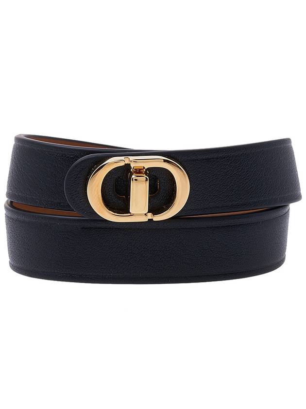 30 Montaigne Leather Bracelet Black - DIOR - BALAAN 3