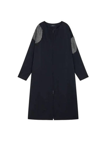 Yohji Yamamoto Y s color matching patch zip up dress black - YOHJI YAMAMOTO - BALAAN 1