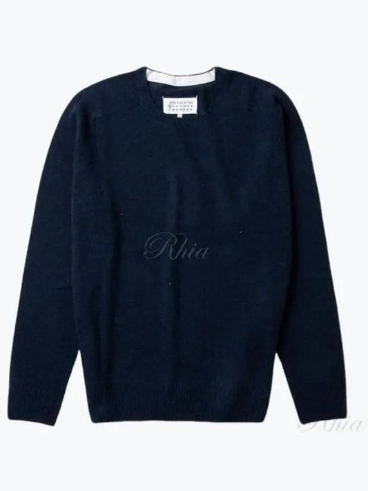 Lambswool Sweater Knit Top Blue - MAISON MARGIELA - BALAAN 2