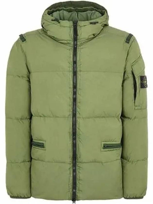 Men's Wappen Patch Crinkle Wraps Padding Khaki - STONE ISLAND - BALAAN 2