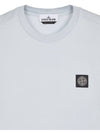 Logo Patch Short Sleeves T-Shirt Sky Blue - STONE ISLAND - BALAAN 4