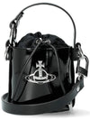 Daisy High Shine Mini Bucket Bag Black - VIVIENNE WESTWOOD - BALAAN 2