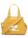 Mini Leather Bowling Cross Bag Yellow - COURREGES - BALAAN 2