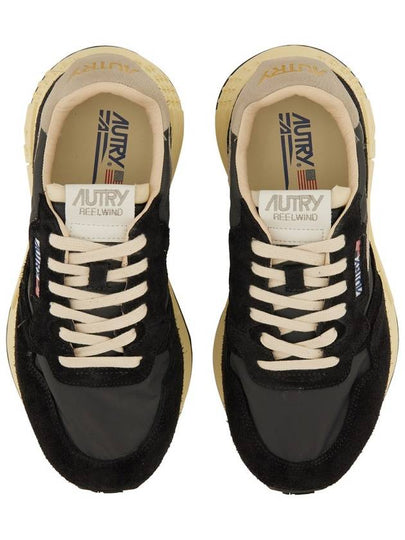 Reelwind Nylon Suede Low Top Sneakers Black - AUTRY - BALAAN 2