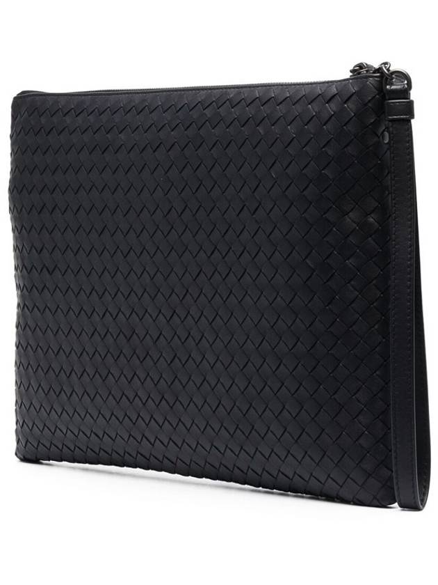 Intrecciato Leather Card Wallet Black - BOTTEGA VENETA - BALAAN 4