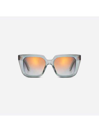 MIDNIGHT S11 Sunglasses Transparent Gray Blue Square DMNGS1IXR 45A5 - DIOR - BALAAN 2