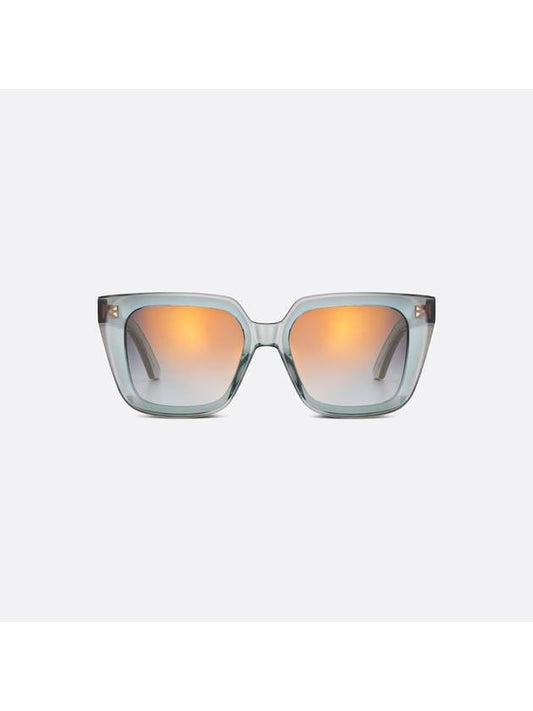 MIDNIGHT S11 Sunglasses Transparent Gray Blue Square DMNGS1IXR 45A5 - DIOR - BALAAN 2