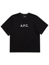 Mae Pique Mesh Short Sleeve T-Shirt Black - A.P.C. - BALAAN 6