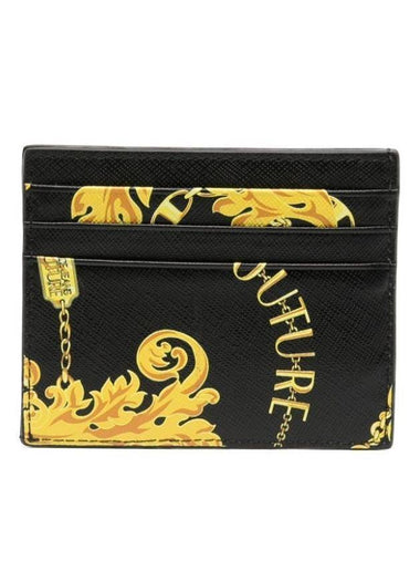 Chain Card Wallet Gold Black - VERSACE - BALAAN 1