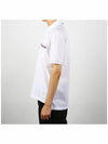 Men's Three Stripes Pocket Mercerized Short Sleeve Polo Shirt White - THOM BROWNE - BALAAN 3