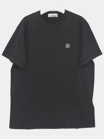 Patch Logo Classic Short Sleeve Men s T Shirt K1S152100039 S0013 V0029 - STONE ISLAND - BALAAN 1