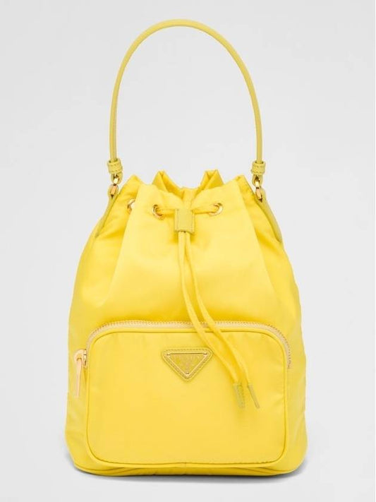 Yellow Yellow Duet ReNylon Bucket Bag - PRADA - BALAAN 1