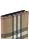 Vintage Check Leather Half Wallet Beige - BURBERRY - BALAAN 7