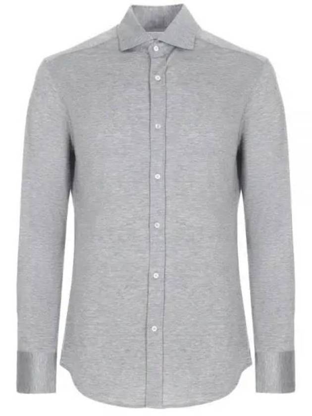 Silk Long Sleeve Shirt Grey - BRUNELLO CUCINELLI - BALAAN 2