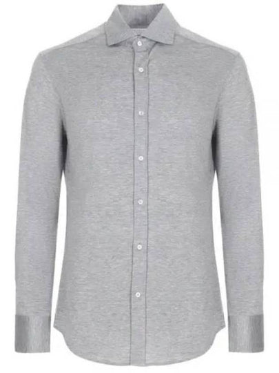 Silk Long Sleeve Shirt Grey - BRUNELLO CUCINELLI - BALAAN 2